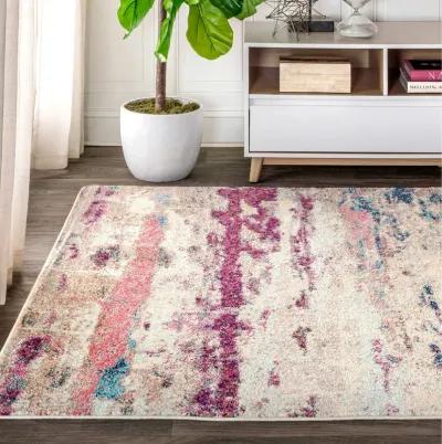 Contemporary Pop Modern Abstract Brushstroke Area Rug