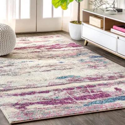 Contemporary Pop Modern Abstract Brushstroke Area Rug