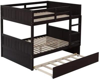 Full Over Full Bunk Bed With Twin Size Trundle