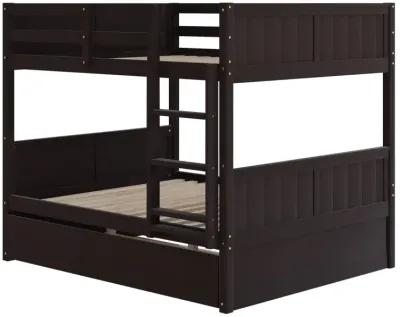 Full Over Full Bunk Bed With Twin Size Trundle