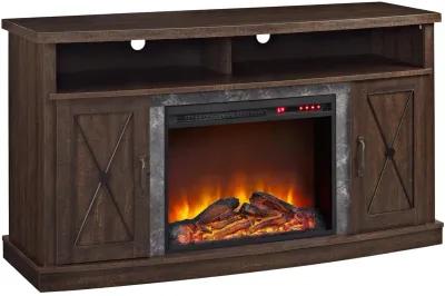 Barrow Creek Electric Fireplace Space Heater TV Stand for TVs up to 60"