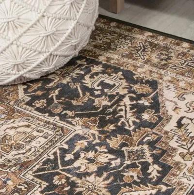 Chapell Chenille Mid-Century Medallion Machine-Washable Area Rug