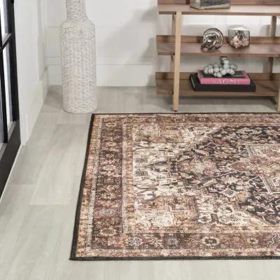 Chapell Chenille Mid-Century Medallion Machine-Washable Area Rug