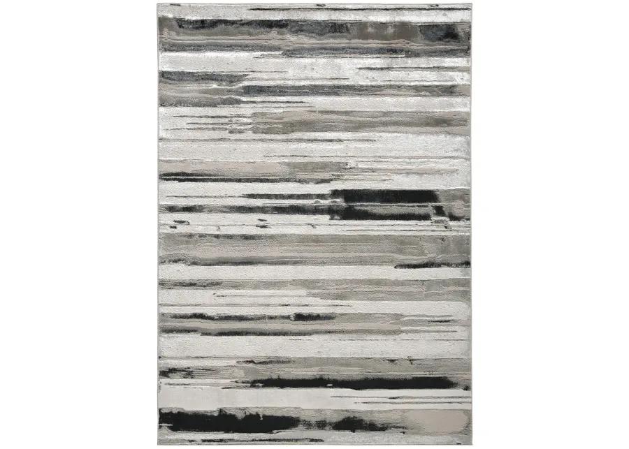 Micah 3049F Silver/Gray/Black 9'2" X 12' Rug