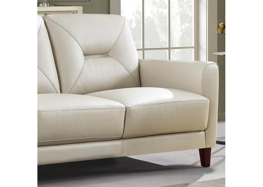 Mavis Top Grain Leather Loveseat