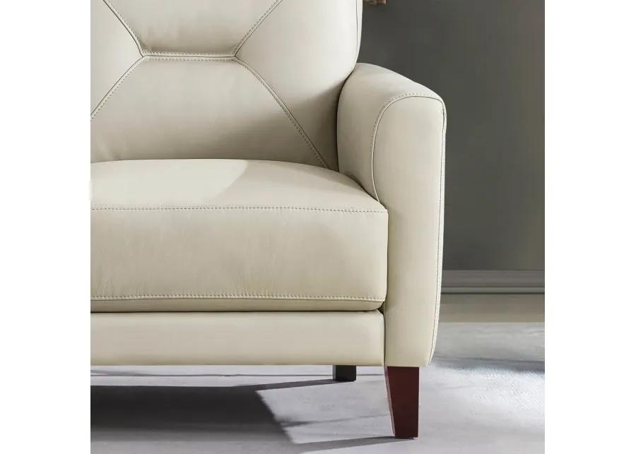 Mavis Top Grain Leather Loveseat