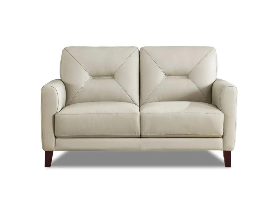 Mavis Top Grain Leather Loveseat