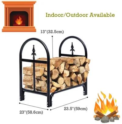 2 Feet Outdoor Heavy Duty Steel Firewood Storage Holder