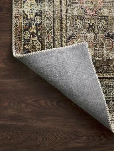 Layla LAY03 Olive/Charcoal 5' x 7'6" Rug by Loloi II