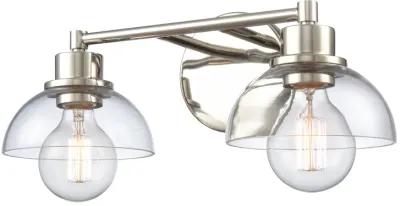 Julian 16'' Wide Silver 2-Light Vanity Light