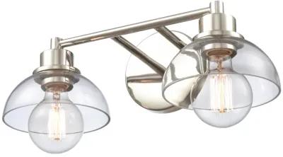 Julian 16'' Wide Silver 2-Light Vanity Light