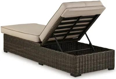 Coastline Bay Outdoor Chaise Lounge with Cushion