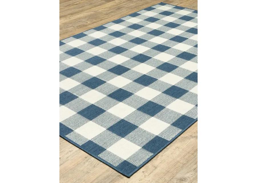 Meridian 7'10" x 10'10" Blue Rug