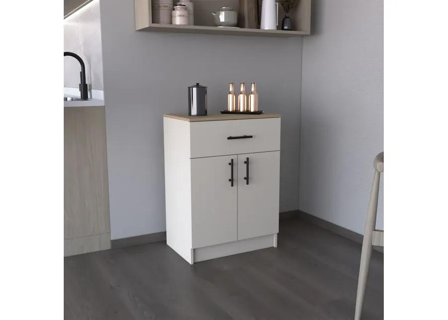 DEPOT E-SHOP Sevilla Bathroom Vanity with Single Door Cabinet, White