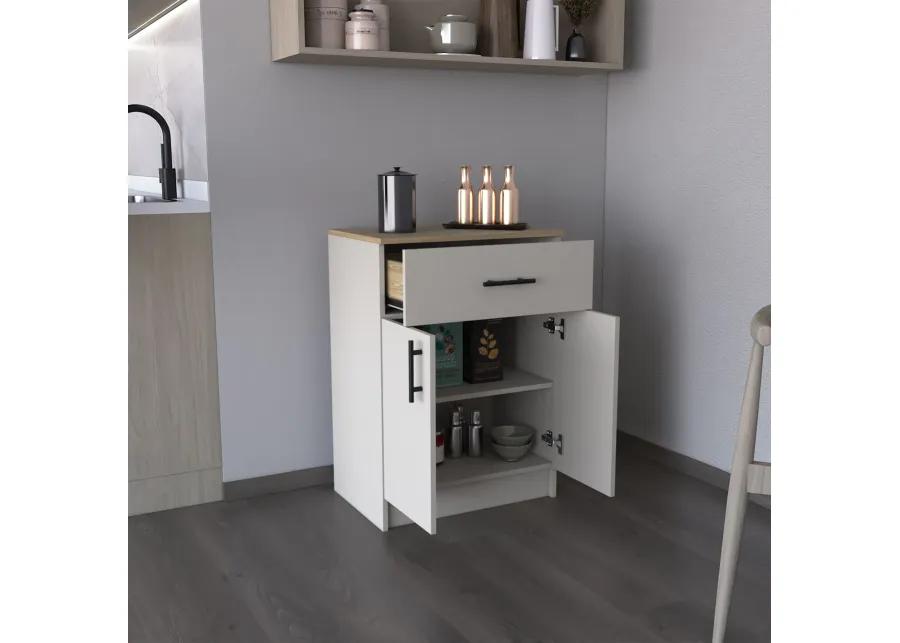 DEPOT E-SHOP Sevilla Bathroom Vanity with Single Door Cabinet, White