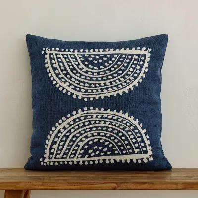 Radiance oversized Sunburst motif print square pillow