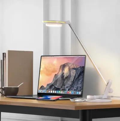 Dixon Aluminum Contemporary Minimalist Adjustable Dimmable USB Charging LED Task Lamp