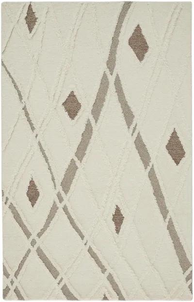 Anica 8008F Ivory/Taupe/Brown 10' x 14' Rug