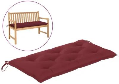 vidaXL Garden Bench Cushion Wine Red 39.4"x19.7"x 2.8" Fabric