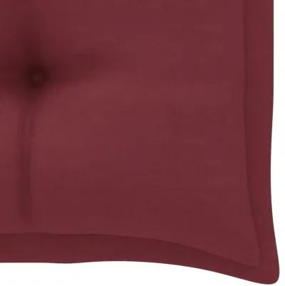 vidaXL Garden Bench Cushion Wine Red 39.4"x19.7"x 2.8" Fabric