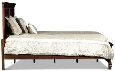 New Classic Furniture Furniture Tamarack Contemporary Solid Wood 3/3 Twin Bed in Cherry