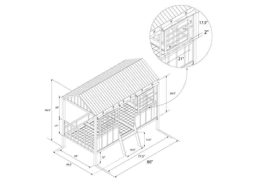 Rowan Valley Forest Loft Bed