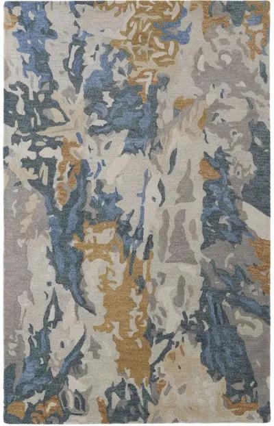 Everley 8645F Gray/Blue/Gold 10' x 14' Rug