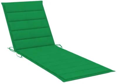 vidaXL Sun Lounger Cushion Green 78.7"x23.6"x1.6" Fabric