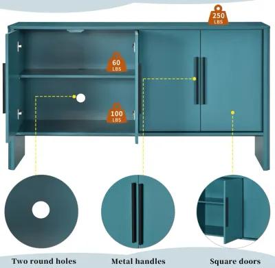 Merax Retro Sideboard Cabinet with Adjustable Shelves