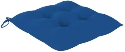 vidaXL Chair Cushions 4 pcs Blue 19.7"x19.7"x2.8" Fabric