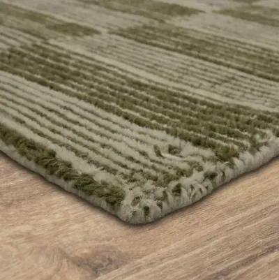 Bobby Berk Broken Stripe Broken Stripe Moss 9' X 12' Rug