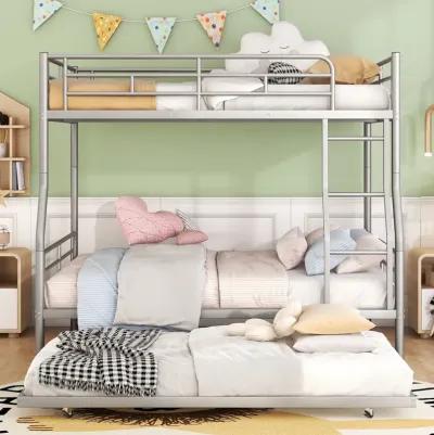 Merax Metal Bunk Bed with Trundle