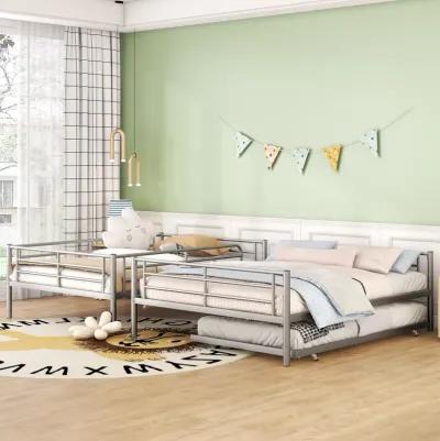 Merax Metal Bunk Bed with Trundle