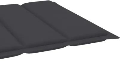 vidaXL Sun Lounger Cushion Anthracite 78.7"x19.7"x1.6" Fabric