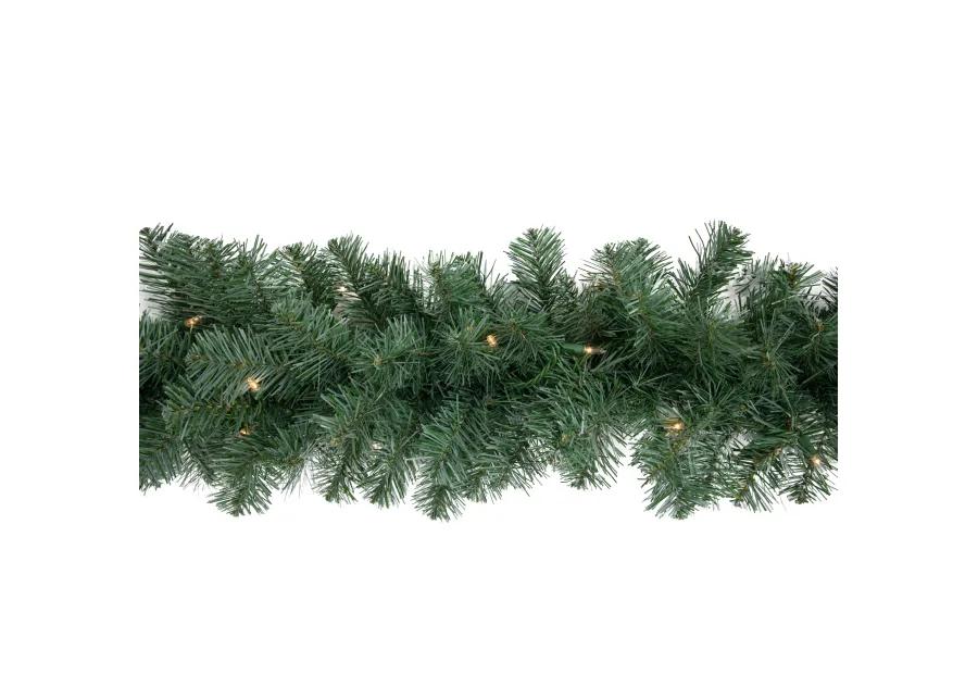 9' x 12" Pre-Lit Colorado Blue Spruce Artificial Christmas Garland  Clear Lights