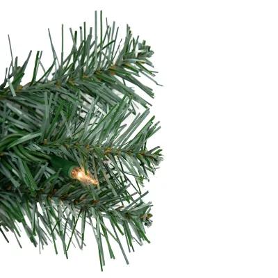 9' x 12" Pre-Lit Colorado Blue Spruce Artificial Christmas Garland  Clear Lights