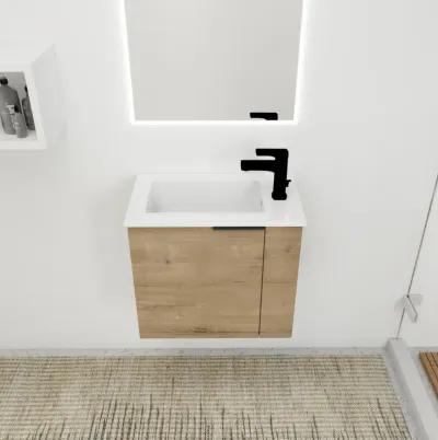 22" Floating Bathroom Vanity with Sink & Soft Close Door