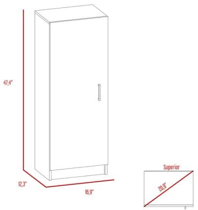 Richmond Rectangle Pantry Cabinet White