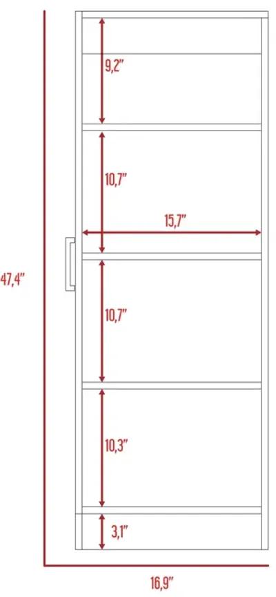 Richmond Rectangle Pantry Cabinet White