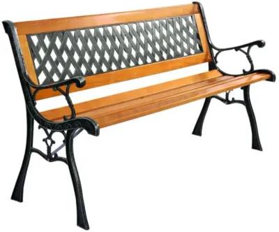 Hivvago Outdoor Cast Iron Patio Bench