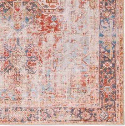 Garcia Matias Orange 3' x 8' Runner Rug