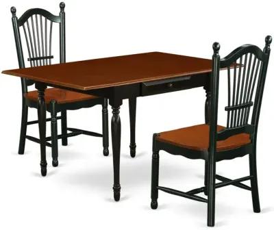 Dining Room Set Black & Cherry