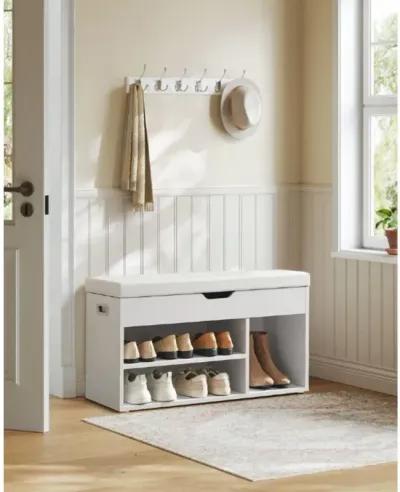 Storage Bench with Cushion for Versatile Seating and Hidden Storage