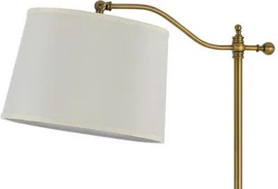 100 Watt Metal Down Bride Floor lamp with Fabric Tapered Drum Shade, Gold-Benzara