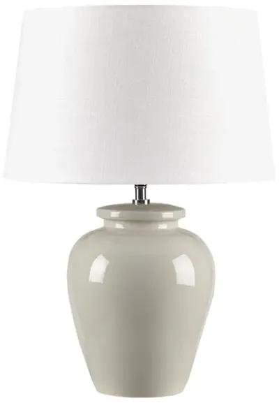 Gracie Mills Lizeth Round Ceramic Base Table Lamp