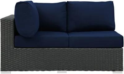 Modway - Sojourn Outdoor Patio Sunbrella® Left Arm Loveseat