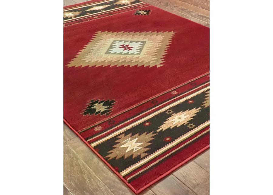 Hudson 1'10" x 7'6" Red Rug