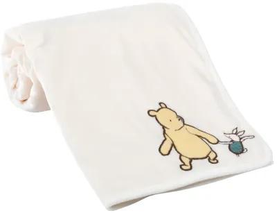 Lambs & Ivy Disney Baby Storytime Pooh Ultra Soft Fleece Baby Blanket - Cream