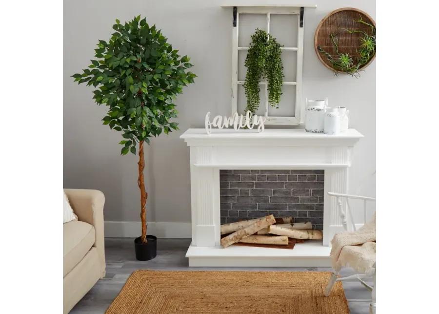 HomPlanti 6 Feet Ficus Artificial Tree