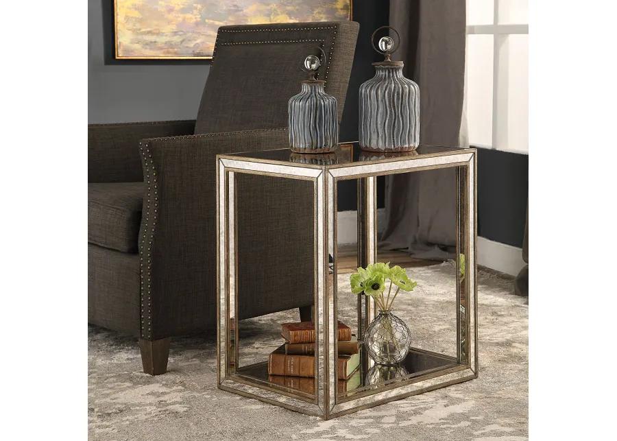 Uttermost Julie Mirrored End Table